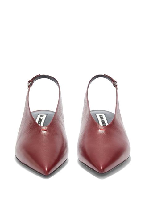 Decollete con cinturino posteriore 45mm in bordeaux Jil sander - donna JIL SANDER | J15WP0128P4864609